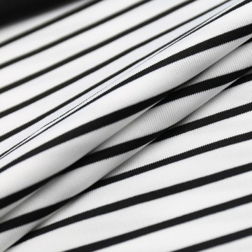yarn dyed striped jersey fabric